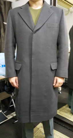IMG: カシミヤコートの完成。